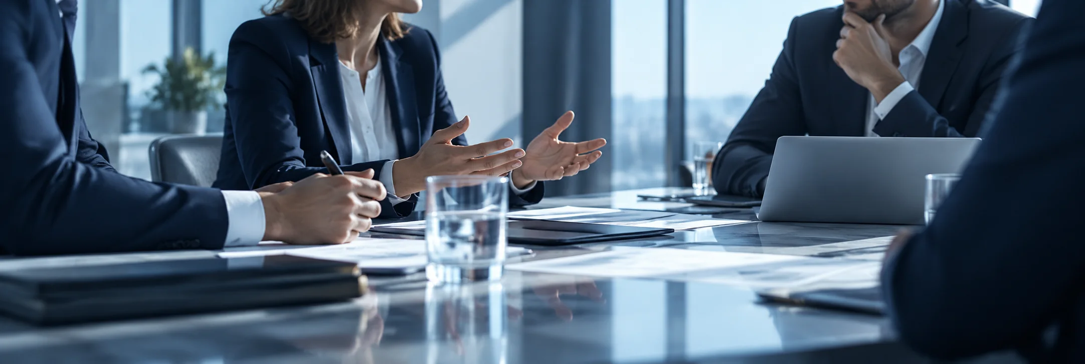 Réunion de travail autour d’une réorganisation de groupe
